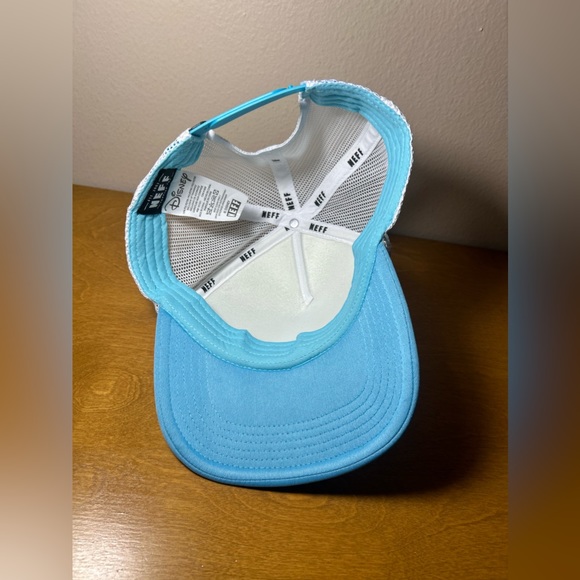 Mickey Mouse Hat Neff Trucker Cap Adult Air Brushed Style Adjustable White NEW - Picture 10 of 13